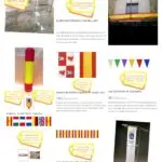 Collage de atriles y banderas. Xanquímicos suministran mobiliario urbano y banderolas personalizadas