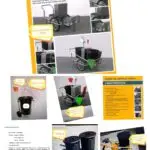 Collage de carro de limpieza viaria. Xanquímicos suministran mobiliario urbano y carro de barrendero