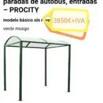 Collage marquesina parkings para bicicletas. Xanquímicos suministran mobiliario urbano y marquesinas