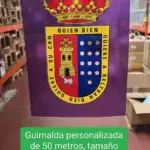 Guirnalda personalizada. Xanquímicos suministran mobiliario urbano y guirnaldas personalizadas